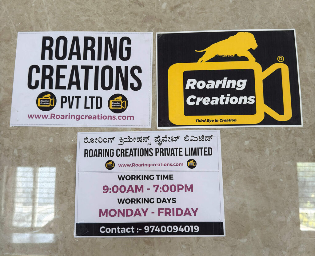 Roaring Creations Working Hours